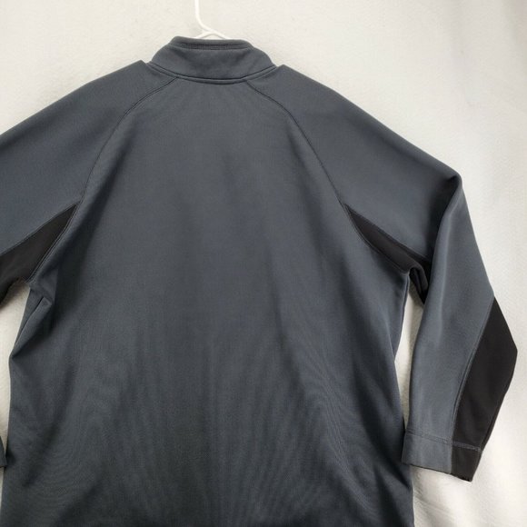 RBX Sweatshirt Men's Long Sleeve Quarter Zipper High Neck Pullover Gray 2XL - Picture 11 of 12